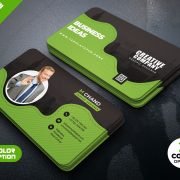 Agency Business Card Design Template PSD
