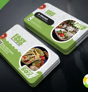 Food and Restauarant Creative Business Card Designs PSD